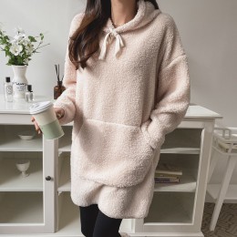양털 롱후드티셔츠 DM-211132